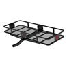 CURT | 60" x 24" Black Steel Basket Cargo Carrier (Fixed 2" Shank, 500 lbs.)