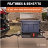 CURT | 60" x 24" Black Steel Basket Cargo Carrier (Folding 2" Shank, 500 lbs.)