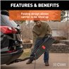 CURT | 60" x 24" Black Steel Basket Cargo Carrier (Folding 2" Shank, 500 lbs.)