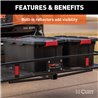 CURT | 60" x 24" Black Steel Basket Cargo Carrier (Folding 2" Shank, 500 lbs.)