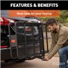 CURT | 60" x 24" Black Steel Basket Cargo Carrier (Folding 2" Shank, 500 lbs.)