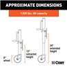 CURT | Marine Jack with 8" Wheel (1,500 lbs, 10" Travel, Packaged)
