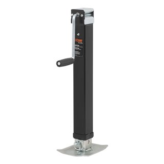 CURT | Direct-Weld Square Jack with Side Handle (8,000 lbs, 15" Travel)