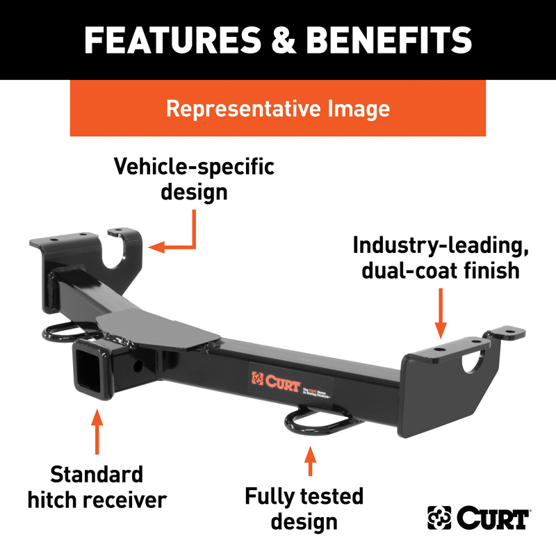 CURT | 2" Front Receiver Hitch - Silverado / Sierra 1500 2007-2013