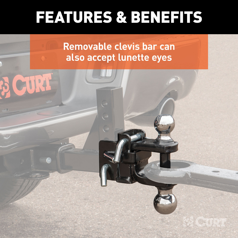 CURT | Replacement Adjustable Multipurpose Ball Mount Head (Fits #45049)
