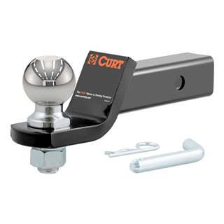 CURT | Loaded Ball Mount with 2-5/16" Ball (2" Shank, 7,500 lbs., 2" Drop)