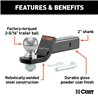 CURT | Loaded Ball Mount with 2-5/16" Ball (2" Shank, 7,500 lbs., 2" Drop)