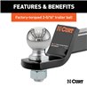 CURT | Loaded Ball Mount with 2-5/16" Ball (2" Shank, 7,500 lbs., 2" Drop)