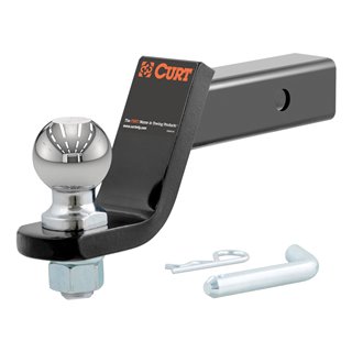 CURT | Loaded Ball Mount with 2-5/16" Ball (2" Shank, 7,500 lbs., 4" Drop)