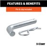 CURT | Loaded Ball Mounts with 2" Balls (2" Shank, 7,500 lbs., 4" Drop, 3-Pack)