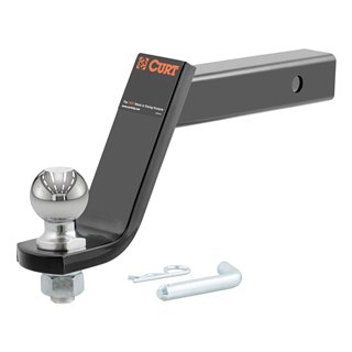 CURT | Loaded Ball Mount with 2-5/16" Ball (2" Shank, 7,500 lbs., 6" Drop)