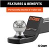 CURT | Towing Starter Kit with 2" Ball (2" Shank, 7,500 lbs, 2" Drop)