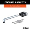 CURT | Towing Starter Kit with 2" Ball (2" Shank, 7,500 lbs, 2" Drop)