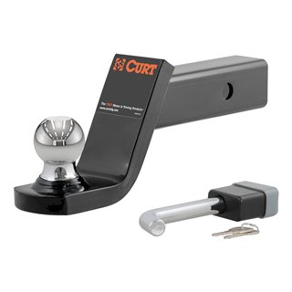 CURT | Towing Starter Kit with 2" Ball (2" Shank, 7,500 lbs, 4" Drop)
