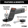 CURT | Towing Starter Kit with 2" Ball (2" Shank, 7,500 lbs, 4" Drop)