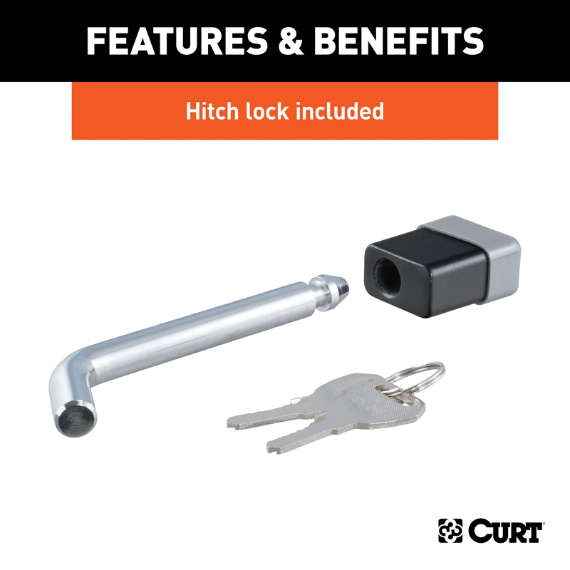 CURT | Towing Starter Kit with 2" Ball (2" Shank, 7,500 lbs, 4" Drop)