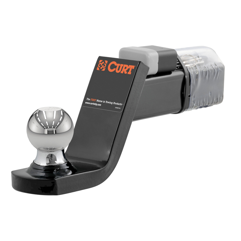 CURT | Towing Starter Kit with 2" Ball (2" Shank, 7,500 lbs, 4" Drop)