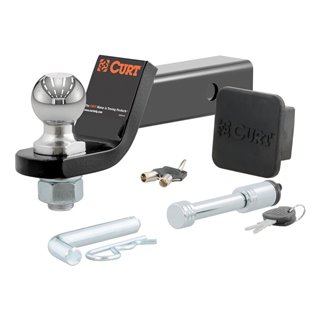 CURT | Towing Starter Kit with 2" Ball (2" Shank, 7,500 lbs, 2" Drop)