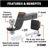 CURT | Towing Starter Kit with 2" Ball (2" Shank, 7,500 lbs, 4" Drop)