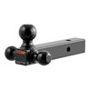 CURT | Multi-Ball Mount (2" Solid Shank, 1-7/8", 2" & 2-5/16" Black Balls)