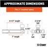 CURT | Multi-Ball Mount (2" Hollow Shank, 1-7/8", 2" & 2-5/16" Black Balls)
