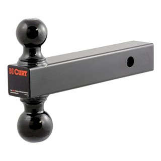 CURT | Multi-Ball Mount (2" Solid Shank, 2" & 2-5/16" Black Balls)