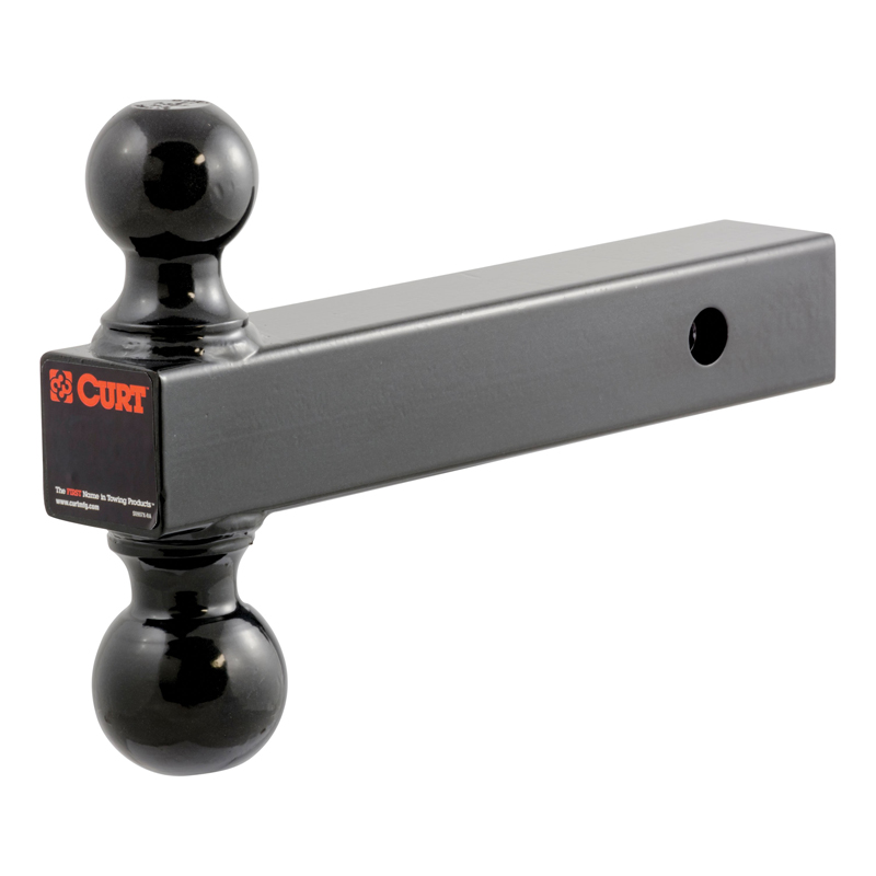 CURT | Multi-Ball Mount (2" Solid Shank, 2" & 2-5/16" Black Balls)