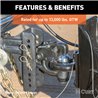 CURT | Adjustable Channel Mount with 2-5/16" Ball & Pintle (2" Shank, 13,000 lbs.)