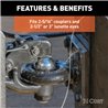 CURT | Adjustable Channel Mount with 2-5/16" Ball & Pintle (2-1/2" Shank, 20,000 lbs.)