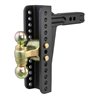 CURT | Adjustable Channel Mount with Dual Ball (2" Shank, 14,000 lbs., 10-1/8" Drop)