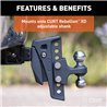 CURT | Replacement Rebellion XD Dual Ball, 2" & 2-5/16", Up to 15K