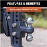 CURT | Replacement Rebellion XD Dual Ball, 2" & 2-5/16", Up to 15K