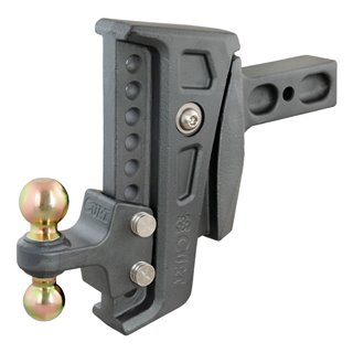 CURT | Rebellion XD Adjustable Cushion Hitch (2-1/2" Shank, 2", 2-5/16" Balls, 20K)