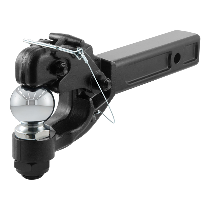 CURT | Receiver-Mount Ball & Pintle Hitch (2" Shank, 2-5/16" Ball, 12,000 lbs.)