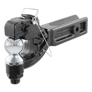 CURT | Receiver-Mount Ball & Pintle Hitch (2-1/2" Shank, 2-5/16" Ball, 20,000 lbs.)