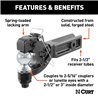CURT | Receiver-Mount Ball & Pintle Hitch (2-1/2" Shank, 2-5/16" Ball, 20,000 lbs.)