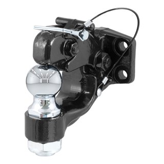 CURT | Ball & Pintle Hitch (2" Ball, 10,000 lbs. Ball Capacity)