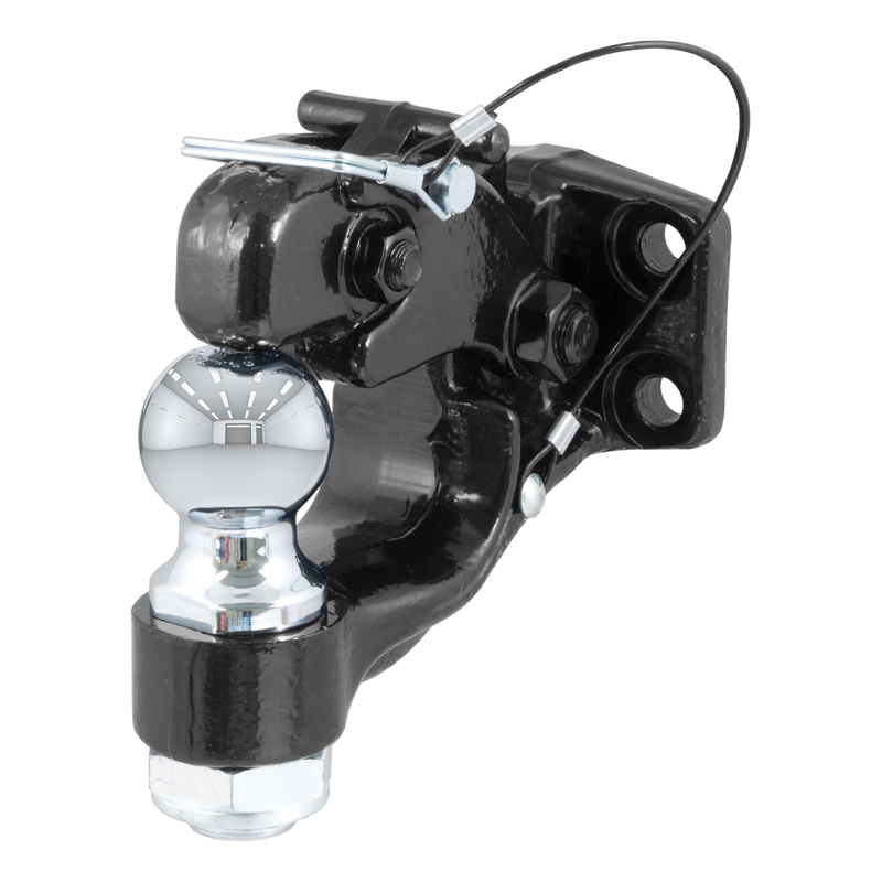 CURT | Ball & Pintle Hitch (2" Ball, 10,000 lbs. Ball Capacity)