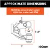 CURT | Ball & Pintle Hitch (2" Ball, 10,000 lbs. Ball Capacity)
