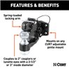 CURT | Ball & Pintle Hitch (2" Ball, 10,000 lbs. Ball Capacity)