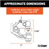 CURT | Ball & Pintle Hitch (2-5/16" Ball, 16,000 lbs. Ball Capacity)