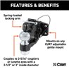 CURT | Ball & Pintle Hitch (2-5/16" Ball, 16,000 lbs. Ball Capacity)