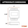CURT | Echo Under-Dash Trailer Brake Controller, Bluetooth Smartphone Connection