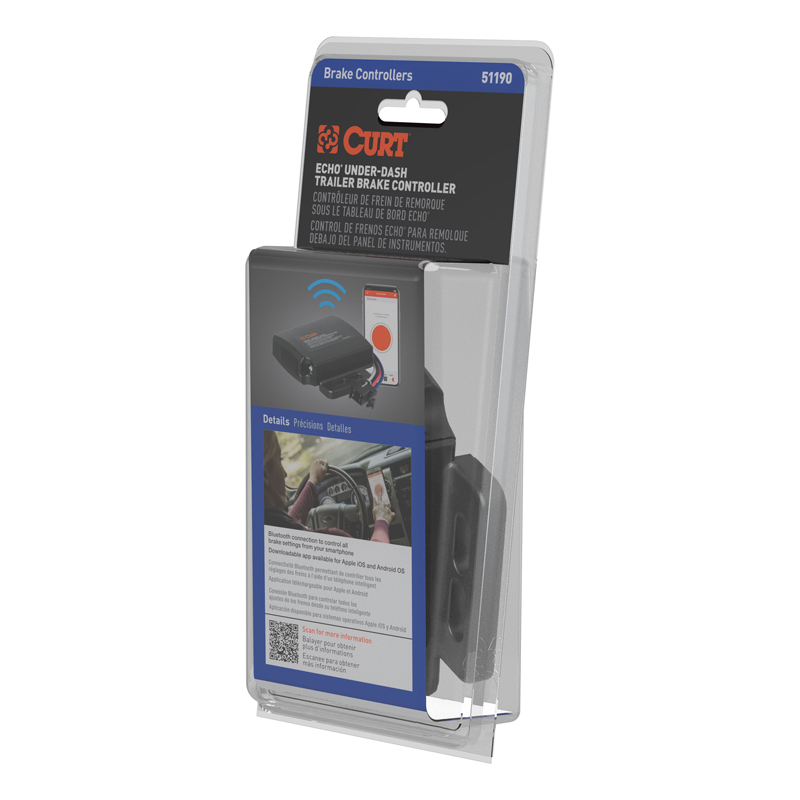 CURT | Echo Under-Dash Trailer Brake Controller, Bluetooth Smartphone Connection