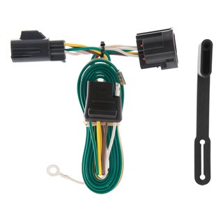 CURT | Custom Wiring Harness, 4-Way Flat Output - Wrangler (JK) 3.6L / 3.8L 2007-2018