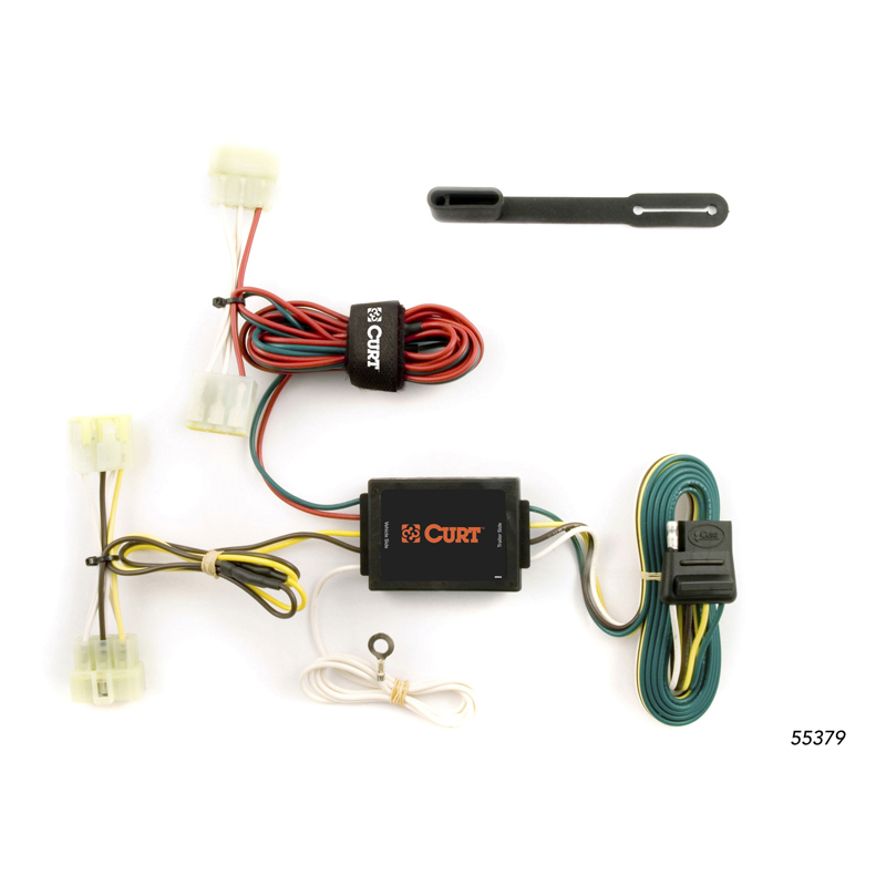 CURT | Custom Wiring Harness, 4-Way Flat Output - Tacoma 2.4L / 2.7L / 3.4L 1995-2004