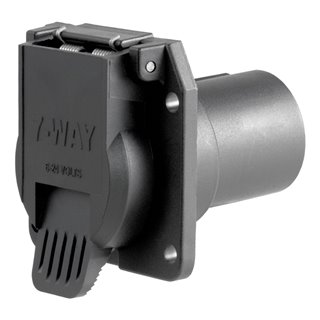 CURT | Replacement OE 7-Way RV Blade Socket (Plugs into USCAR) - Audi / Buick / Cadillac / Chevrolet 2000-2023