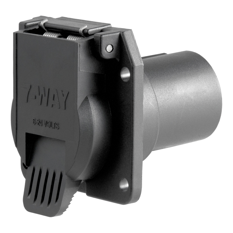 CURT | Replacement OE 7-Way RV Blade Socket (Plugs into USCAR) - Audi / Buick / Cadillac / Chevrolet 2000-2023