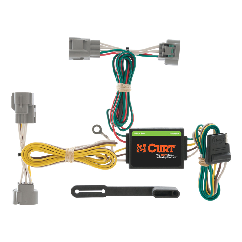CURT | Custom Wiring Harness, 4-Way Flat Output - Tacoma 2.7L / 4.0L 2005-2015