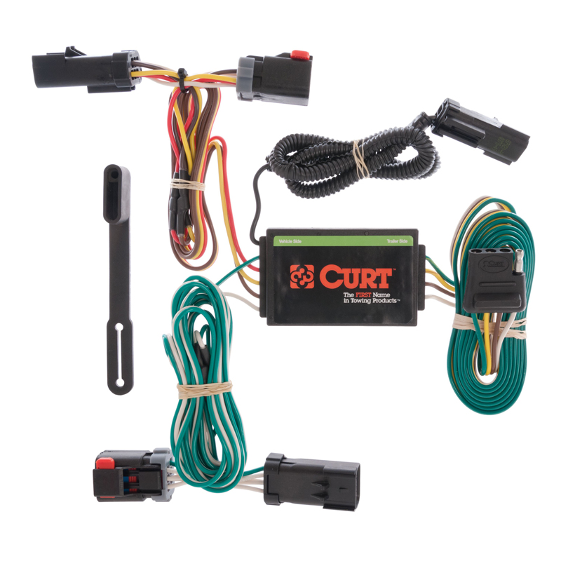 CURT | Custom Wiring Harness, 4-Way Flat Output - Pacifica 3.5L / 3.8L / 4.0L 2004-2008